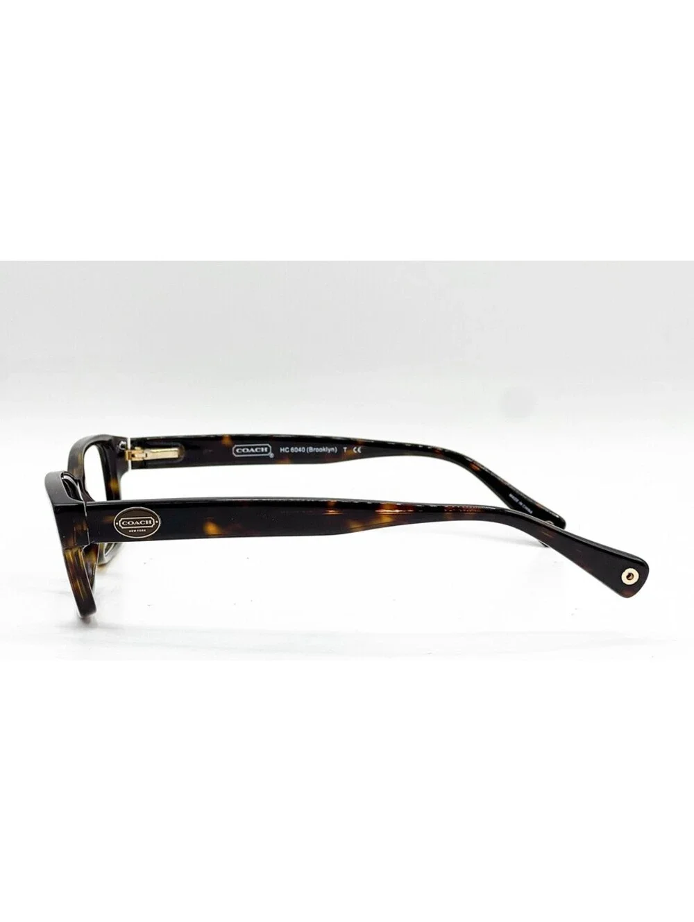 Coach HC 6040 5001 Dark Tortoise Rectangle Authentic Eyeglass Frames 52-16-135
